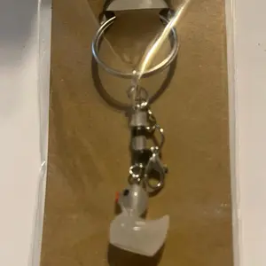 Glow-in-the-dark duck keychain