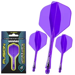 Winmau Fusion #2 Integrated Purple Flight & Shaft