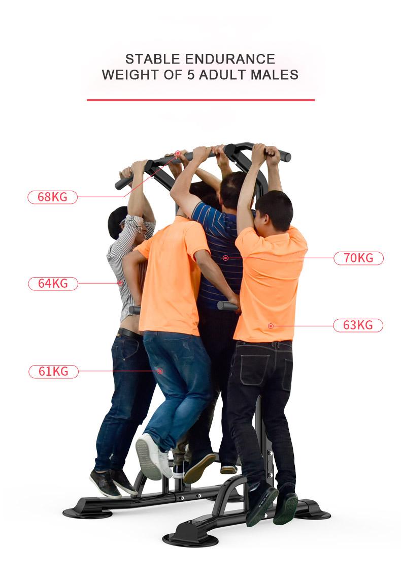 Power Tower Dip Station Pull Up Bar for Home Gym Multi-Function Adjustable Height Strength Training Workout Equipment