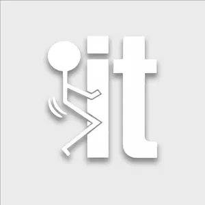 Funny Stick Figure Car Decal Sticker – FK It Vinyl Window Sticker for Cars, Trucks, Laptops & Walls (5" × 6", White)
