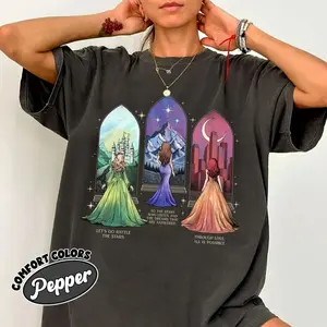 Comfort Colors Bryce Aelin Feyre Sjm Universe Shirt, Romantasy Book Leading Ladies Shirt, Sjm Merch Tshirt, Bookish Gift, Acotar Fan Gift, Unisex Garment-Dyed Tee, Classic Streetwear