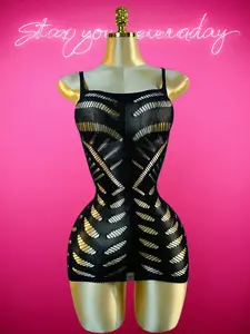 Women's Solid Asymmetrical Neck Fishnet Cover Up Dress, Casual Fashion Hollow Out Bodycon Dress for Beach Holiday Vacation, Ladies Swimwear Swim Cover Ups for All Seasons