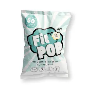 FitPop Himalayan Pink Salt Popcorn, 4.4 oz bags