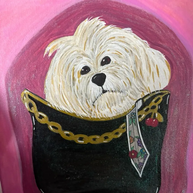 11x14 LARGE Hand-drawn Pet Portrait Canvas