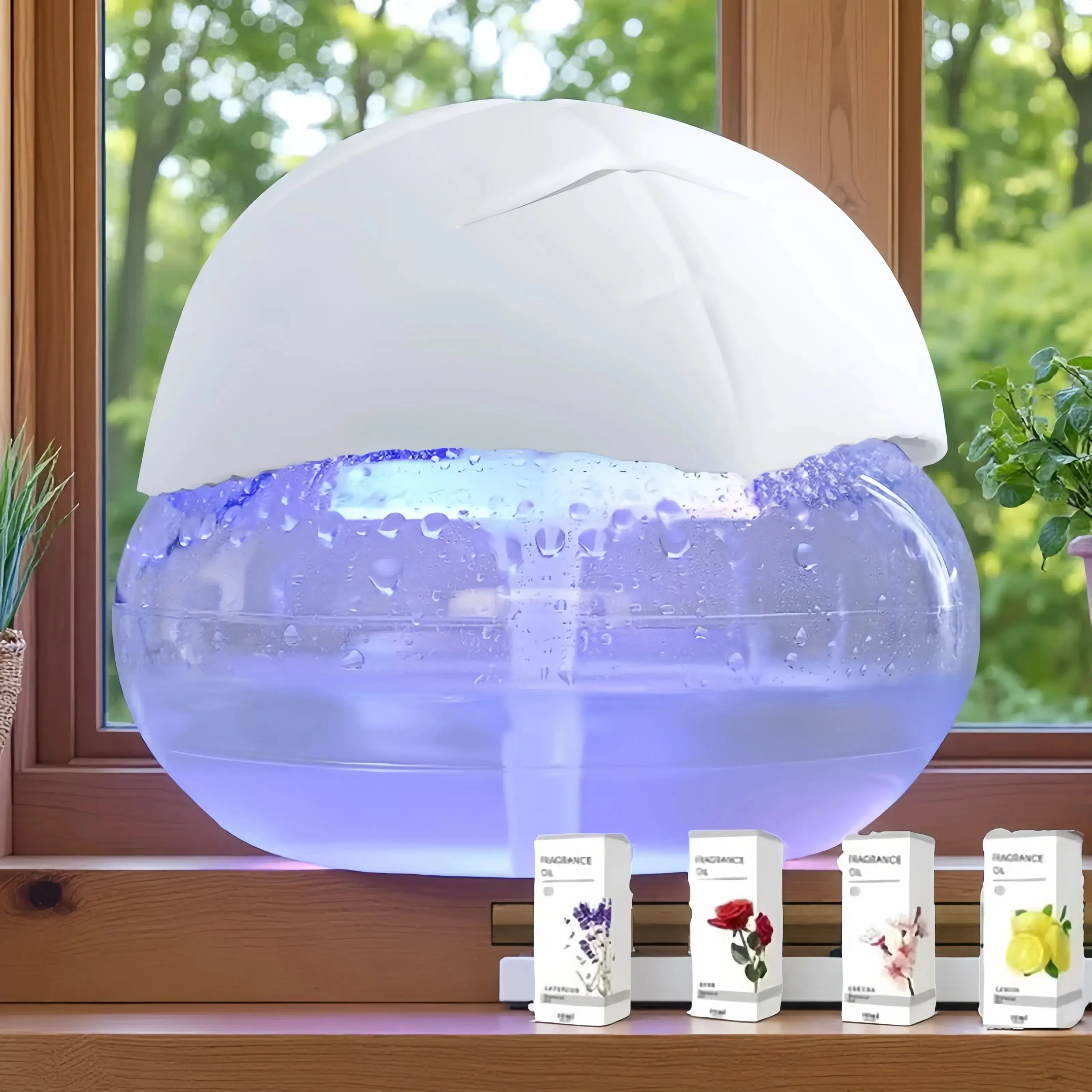 BANDESUN Air Purifiers, Water Filter Air Purifier for Home, Essential Oil Aroma Diffuser with LED Lights, Air Purifier for Home Office, Household Smal