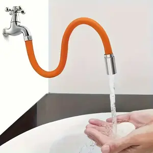Faucet Extension Hose, Splash-Proof Bendable Adapter for Kitchen Sink & Bathroom, 360° Rotating Adjustable Water Spout Tube