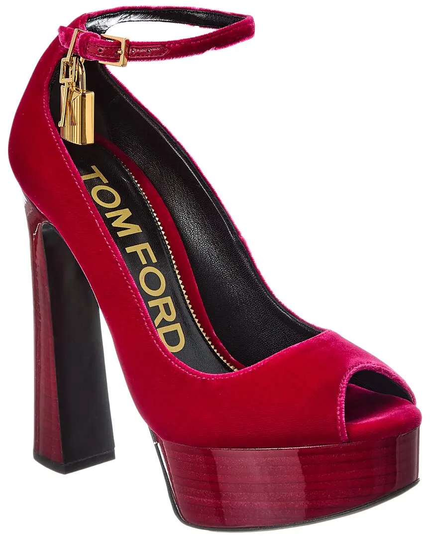 Tom Ford Velvet Platform Sandal