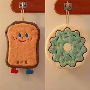 Cute Cartoon Pattern Finger Towel, Quick-Dry Coral Fleece Hand Towel, Absorbent Soft Bath Towel, Bathroom Essential, Bathroom Accessory