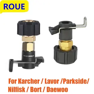 4500PSI Pressure Washer Outlet High Pressure Hose Brass Quickly Connector Converter For Karcher K2-K7,For Bos,ch, For  Black & Decker,For  Bort, For Daewoo, For Nilfisk Water Gun Cleaning Hose