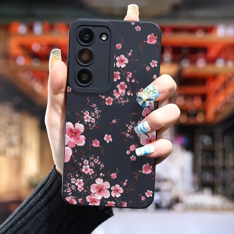 Phone Case - A Pink Plum Blossom Phone Case Suitable for The Entire Samsung A Series, Suitable for a variety of iPhone models, from Iphone 17 series to Iphone 11 series, and Iphone x series, Accessories, Smartphone