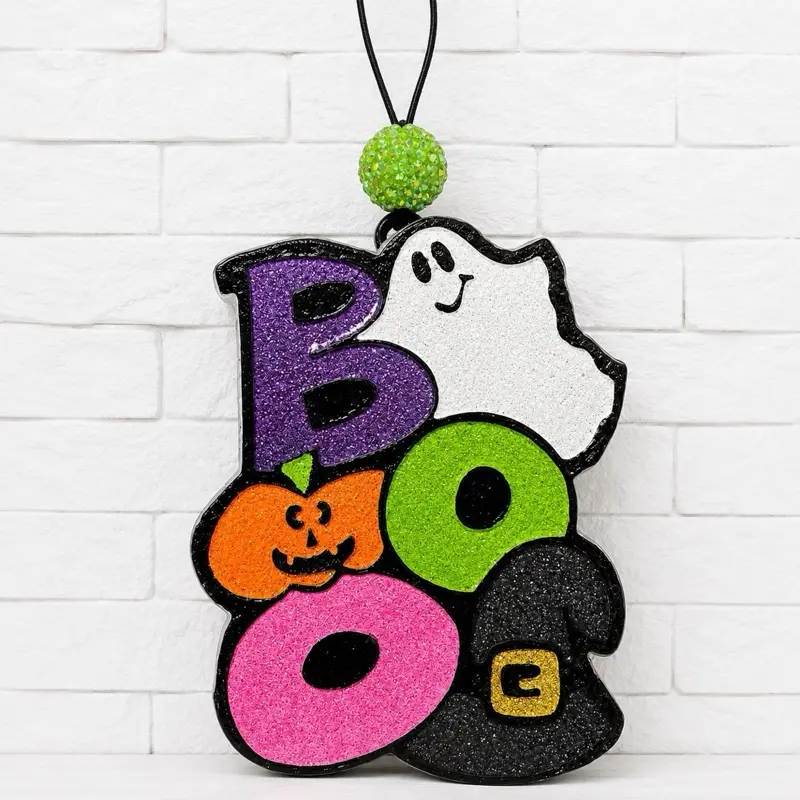 Halloween Ghost BOO Freshie | Glitter Car Air Freshener | Cute Spooky Decor