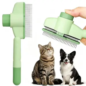 Pet Comb for Dogs Cats with Long Short,Stainless Steel Metal Teeth for Shedding and Tangles,Self-Cleaning Pet Comb for Dogs and Cats Household Convenient.