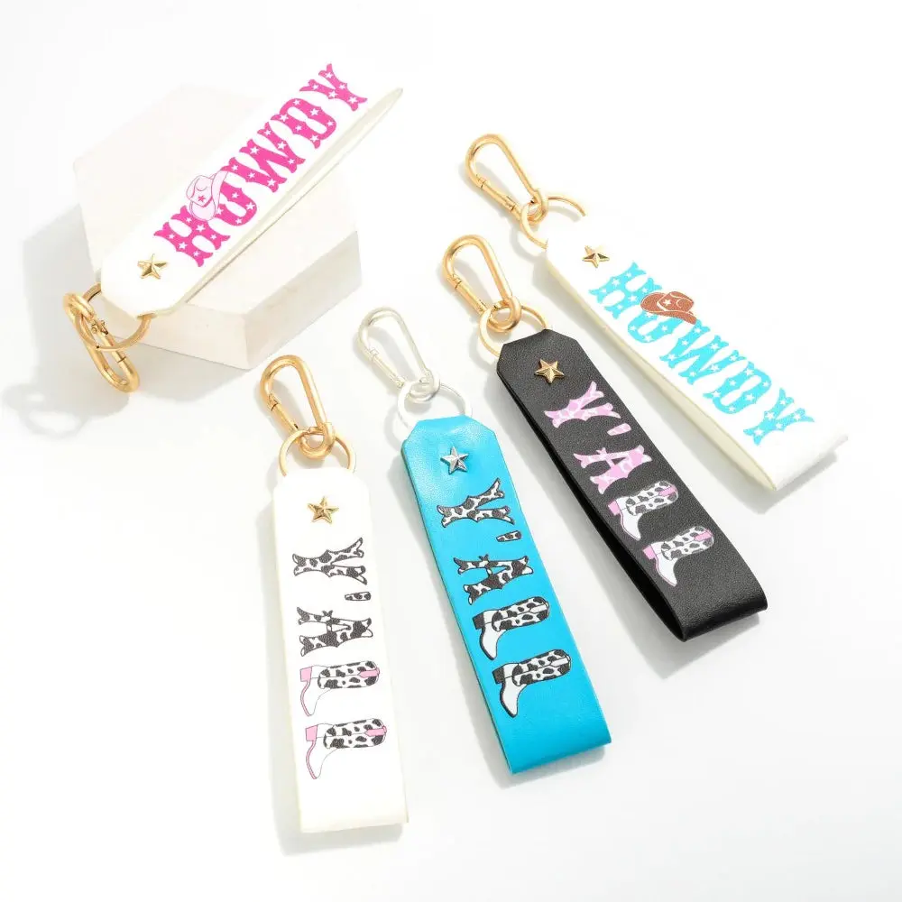 Western Keychain Wristlet