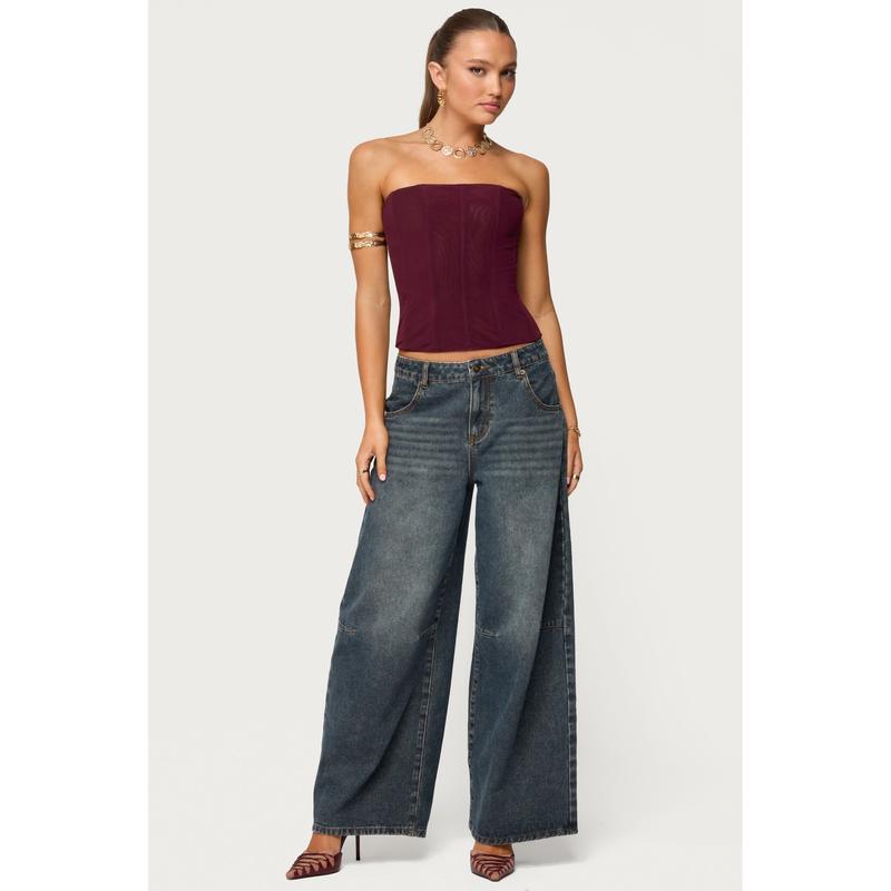 Reed Sheer Mesh Corset