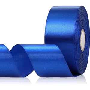 Blue Satin Ribbon 1-1/2 Inch 30 Yards, Royal Blue Ribbon for  Wrapping, Flower Bouquet, Crafts, Hair Accessories, Christmas, Wedding and Bow Making