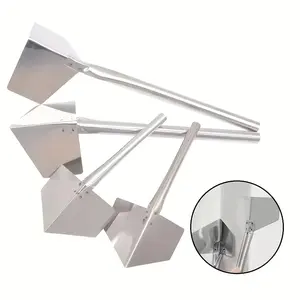 4pcs Metal Putty Knife Set - Inside and Outside Corner Trowel, for Smoothing Plaster and Drywall Finishing, No Power Needed - Durable Cleaning and Levelling Tools, Plaster Finishing Tools, Levelling Tools, Cleaning Tools, No Power Needed
