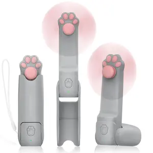 Portable Mini Fan, Handheld Cooling Fan, 1 Count USB Rechargeable Foldable Fan, 3 in 1 Portable Pocket Fan with Power Bank, Flash Light for Summer, Travel