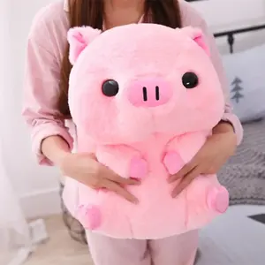 40 cm cute pink pig plush doll decoration, holiday party gift, room decoration
