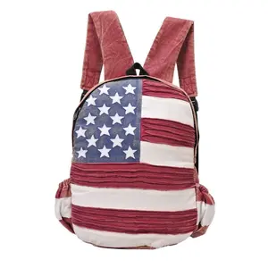 American Flag Canvas Backpack American Flag Canvas Backpack