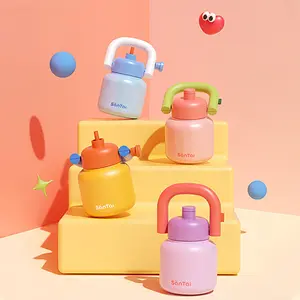 Big Belly Thermos 1000ml/34oz SUS 316 Stainless-Steel 12h Hot 12h Cold With Handle And Straw Baby Safe Material