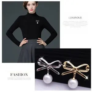 KIKI HOME Female Anti-smudge Buckle Pin Fixing Clothes Cardigan Small Pin Korean Corsage Accessories Brooch