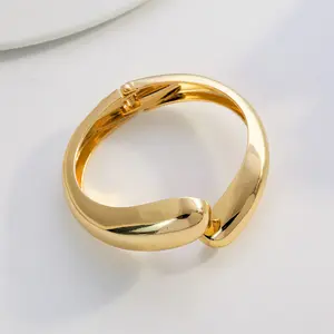 9 Styles Minimalist Gold Cuff Bracelet for Women Men, 18K Gold Plated Adjustable Open Bangle, Hypoallergenic Tarnish Resistant Daily Office Party Fashion Jewelry