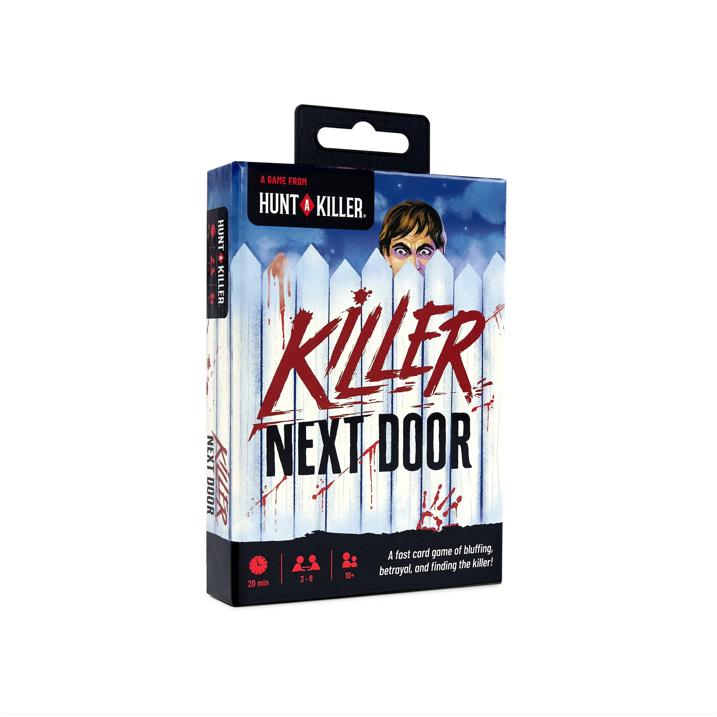 Hunt A Killer: Killer Next Door – Fast-Paced Card Game of Bluffing & Betrayal, Ages 10+, 2–6 Players, 20+ Min Gameplay Hunt A Killer: Killer Next Door – Fast-Paced Card Game of Bluffing & Betrayal, Ages 10+, 2–6 Players, 20+ Min Gameplay