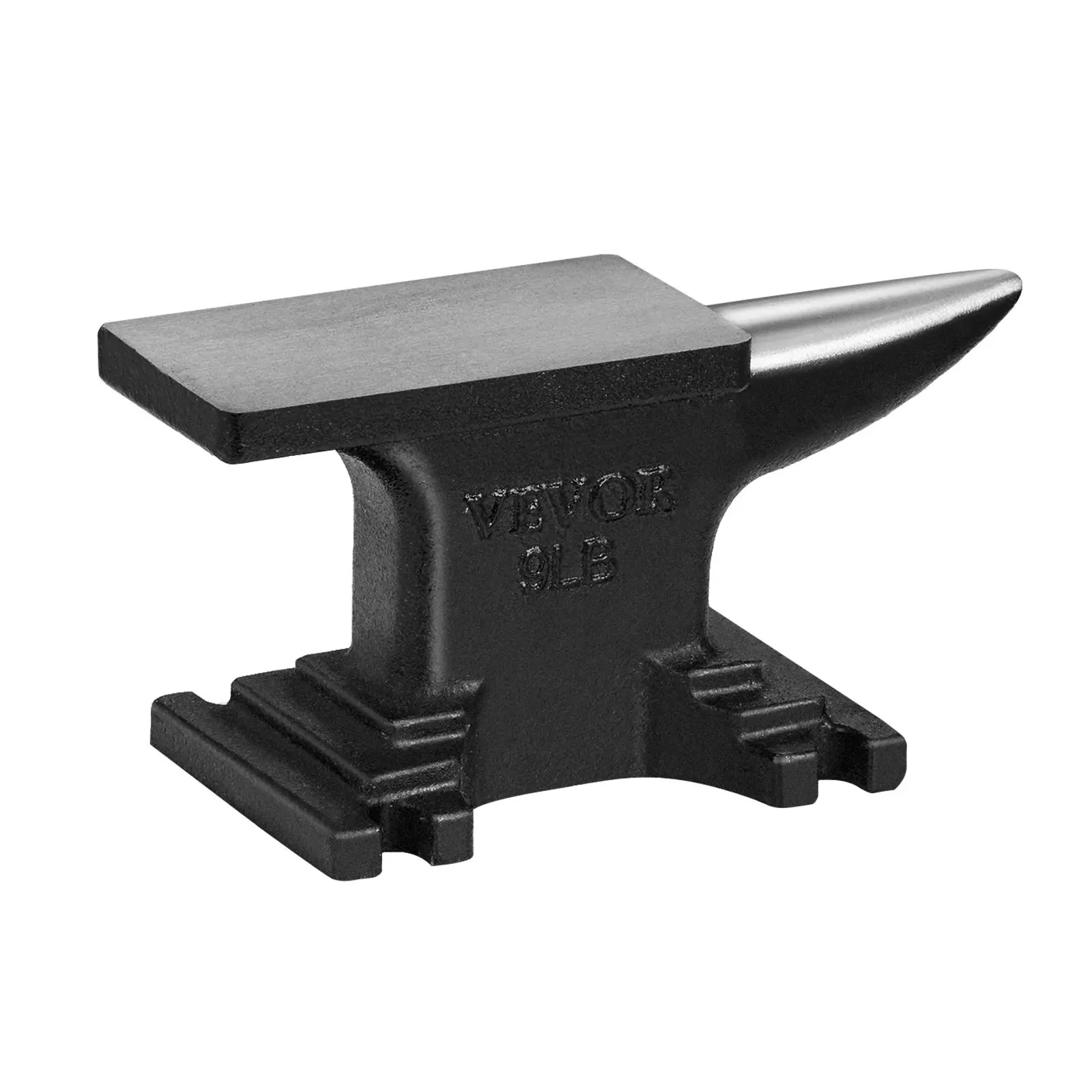 【DealsForYouDays】VEVOR Single Horn Anvil, High Hardness Rugged Round Horn Anvil Blacksmith,8.8Lbs Cast Steel Anvil,Compact Design and Stable Base, Forge Tools and Equipment, Metalsmith Tool for Bending and Shaping Hardware