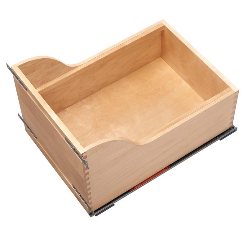 Rev-A-Shelf Double Pull Out Trash Can for Inset Cabinets 35 Qt, 4WCSC-1835DMND-2