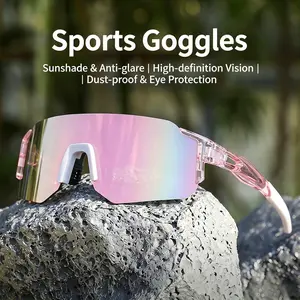 Hot-Selling Cycling Glasses Colorful One-Piece Film Sunglasses Windproof UV Protection Outdoor Sports Glasses