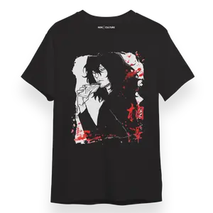 SHOTA AIZAWA BLACK TEE Cotton Fabric
