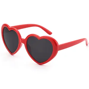 Heart Sunglasses for Women Men Oversized Trendy Love Shaped Sunglasses Non Polarized Shades Retro Lovely Fashion Cute Sun Glasses
