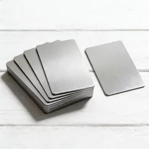 8PCS Anti-oxidation and Highly Rust-resistant Stainless Steel Business Cards, Customizable with Cooperation Information, Professional Communication Cards for Business Fields