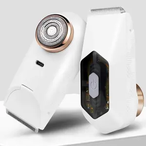 Electric Body hair Trimmer For Women – Bikini trimmer, 2 in 1 Electric Shaver for Legs & Underarms, Waterproof Grooming Razor with Ceramic Blade, Wet/Dry Use, Personal Care Appliances