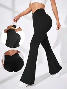 Women's Camo Print Flare baggy leggings, Casual Comfy Flared Bell Bottom Trousers Pants for Daily Wear, Ladies Bottoms for All Seasons