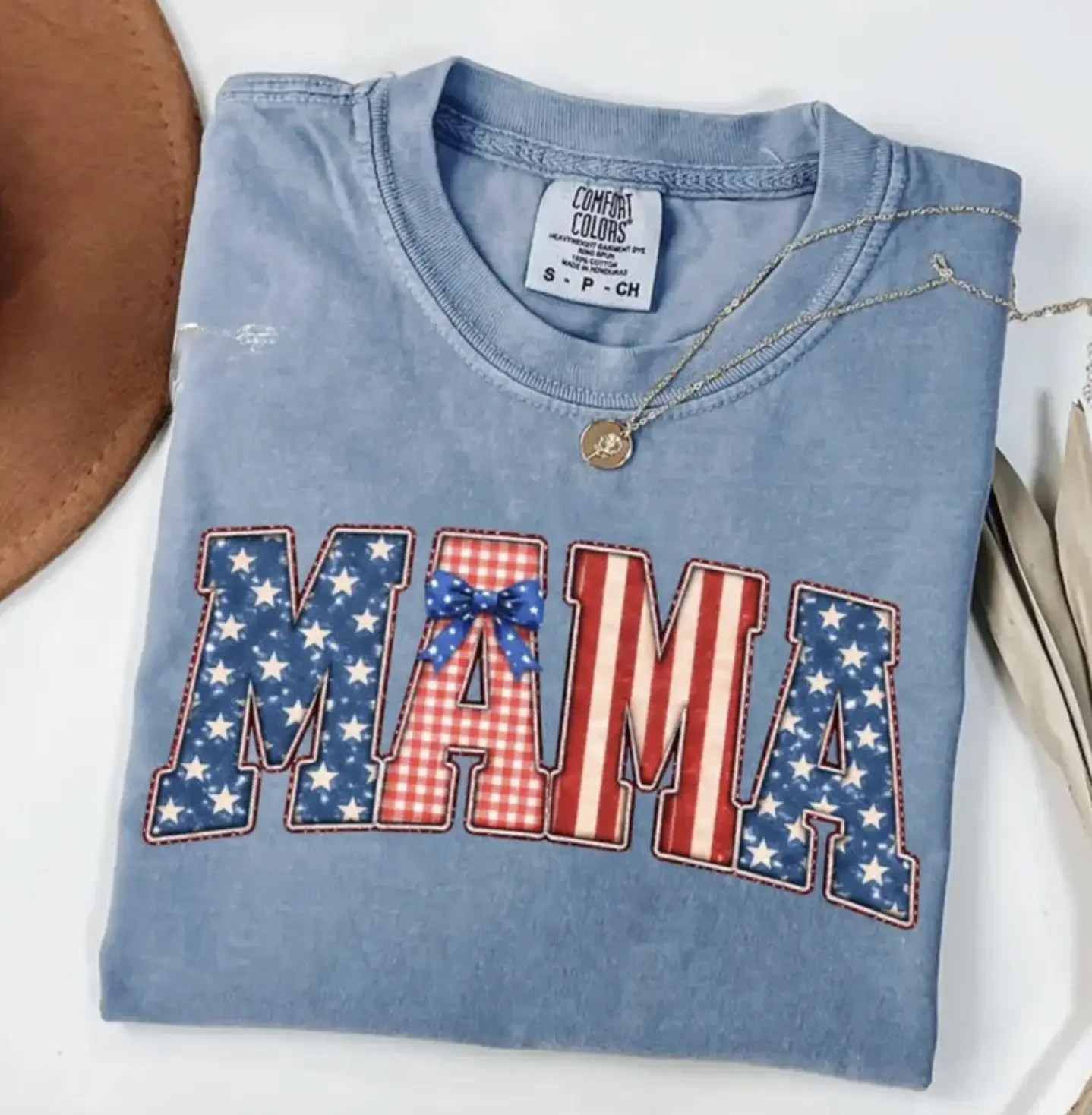 Comfort Colors Mama 4th Of July Shirt, Patriotic Mama Tee, Retro USA T-Shirt, Fourth Of July Gift, American Mama TShirt, Independence Day Gift