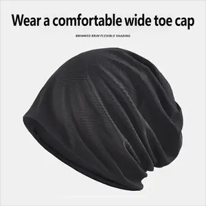 Summer Thin Headband Hat for Men, Mountaineering Cold Cap, Windproof Maternity Hat, Versatile Lightweight Breathable Pile Hat