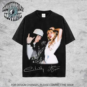 Sabrina ft Billie Billie, Short n' Sweet 2026 #1 Concert Tee, Pop Star Graphic T-Shirt, Fan Merchandise, Unisex Streetwear, Music Tour Apparel, Vintage Inspired Pop Concert Shirt