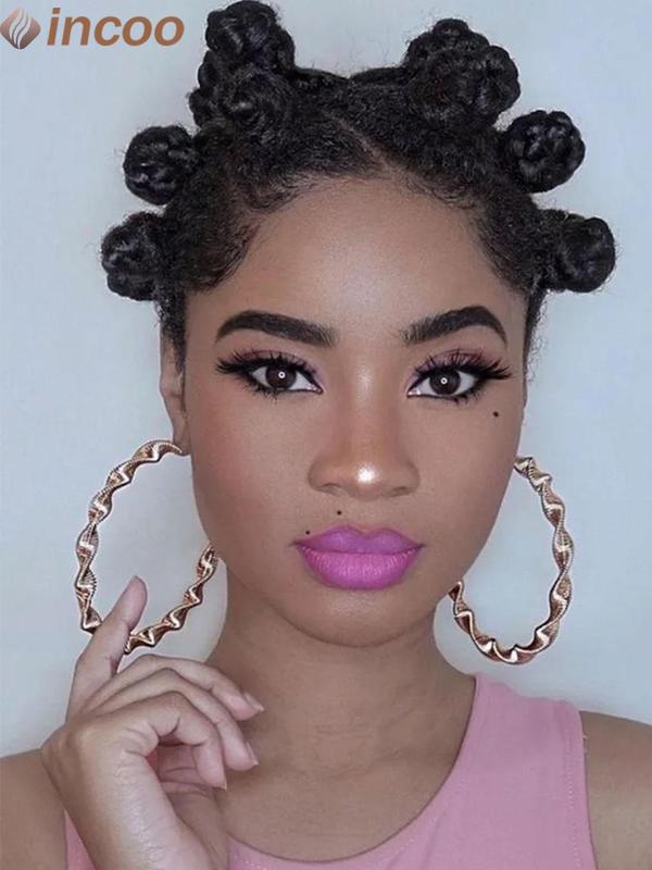 2 Inch Bantu Knots Braided Wigs, Synthetic Box Braided Wigs Buns, Handmade Twists Full Lace Cornrow Synthetic Braided Hair Wigs for Black African Women, Synthetic Braided Lace Wigs for Party, Daily Use
