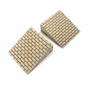 2-Pack Wooden Fingerboard Ramp Kickers - Brick Surface