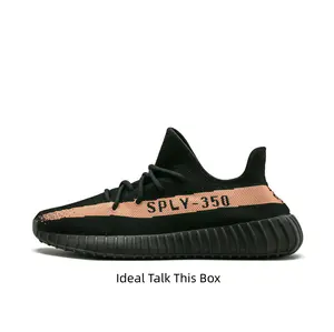Black Knit Sneakers with Bold Coral Stripe Detail