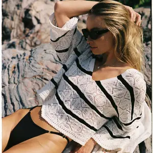 L Space - Striped Diamond Eyes Hoodie - Starcrossed Stripe (Add-On)