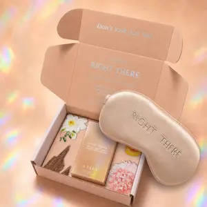 5 SENS Right There Fragrance Gift Set - Perfume Spray, Luxury Sleep Mask, Apricot, Peony, Freesia, Amber, Musk Scent, Limited Edition Gift Set, 10mL & 30mL Options