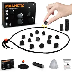 2026 Latest Gravitational Chess Set, Includes Plastic Pieces, Perfect for Two-Player Strategy Games, Ideal for Parties, Travel, Home, Halloween, Portable Chess Game, Magnetic Chess Board