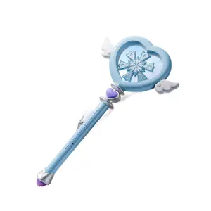 Summer water gun, children's water play toy, princess magic water wand, heart-shaped, high-looking water gun, party game to add fun