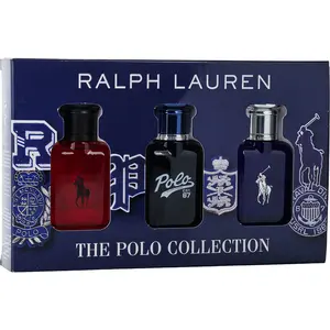 Ralph Lauren Variety Set-3 Piece The Polo Collection With Polo 67 & Polo Blue & Polo Red And All Are Edt Refillable Spray 1.3 Oz For Men