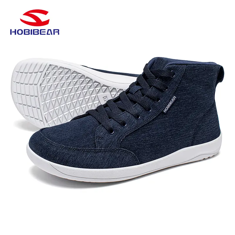 HOBIBEAR Barefoot Boots Mens Womens Wide Toe Box Warm Ankle Sneakers Waterproof Winter Outdoor Shoes