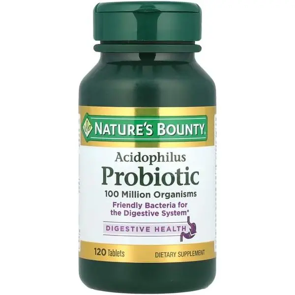 Nature's Bounty Probiotic Acidophilus Tablets, 120 tablets