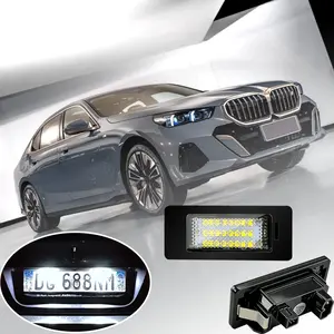 💡🚗 2Pcs LED License Plate Lights | Fits BMW 1 Series E82/E88/F20/F21 3 Series E90/E91/E92/E93/F30 5 Series E39/E60/E61 X Series E70/E71 2007-2014 ✅24SMD 6000-6500K White ✅PC Material Shockproof ✅8-30V Wide Voltage Plug & Play | Upgrade Rear Light & Safe