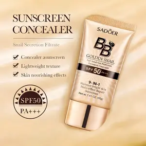 Snail BB Cream Longwear High-Coverage Waterproof -40g Matte Finish for a Natural Look, Ideal for Makeup Beginners and Gift Choice